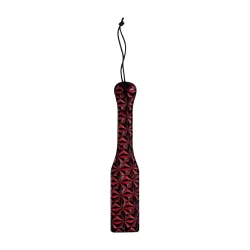 OUCH! Paddle Diamond Pattern Vinyl & Faux Leather 31.5cm Black