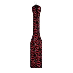Alternative view of OUCH! Paddle Diamond Pattern Vinyl & Faux Leather 31.5cm Black