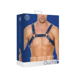 Alternative view of Ouch! Leather Bulldog Harness L/XL - Adjustable Bonded Leather Straps