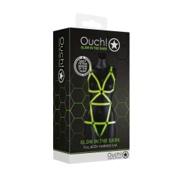 Alternative view of Ouch! Full Body Harness Glow-in-the-Dark Adjustable S/M