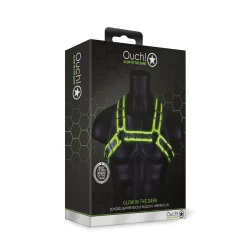 Alternative view of Ouch! Bulldog Adjustable Harness Buckle Glow-in-the-Dark L/XL