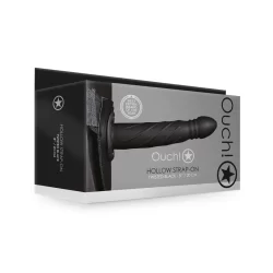 Alternative view of Ouch! Twisted Hollow Strap-On 20 cm - Adjustable Anatomical System