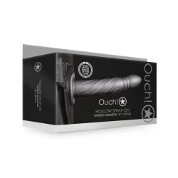 Alternative view of Ouch! Twisted Hollow Strap-On Adjustable System 20 cm Black