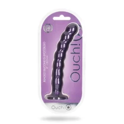 Alternative view of Ouch! Beaded Silicone Model 8'' Metallic - Intimate Machine with Suction Cup