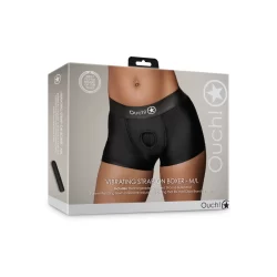 Alternative view of Sinner Gear Vibrating Strap-On Boxer M/L Black - Rechargeable Intimate System