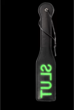 Ouch! Glow in the Dark Paddle - Luminous Green Impact Toy