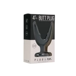 Alternative view of Master Series Split Expanding Intimate Plug 10 cm Black Silicone
