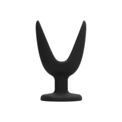 Master Series Split Expanding Intimate Plug 10 cm Black Silicone