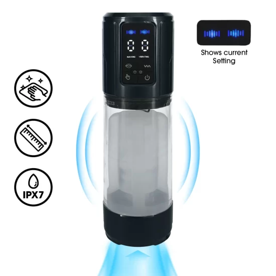 Shots UltraLift Automatic Vacuum Enhancement Device Gun Metal Waterproof