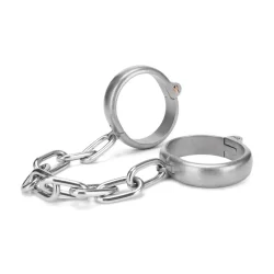 Prowler RED Heavy Duty Stainless Steel Ankle Restraints Silver