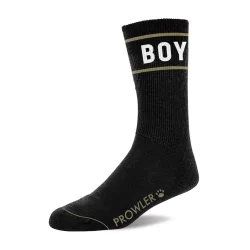 Alternative view of Prowler Boy Socks Black/White - Comfortable Cotton Crew Unisex