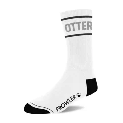 Alternative view of Prowler RED Otter Socks White/Grey - Classic Cotton Model, Size M/L