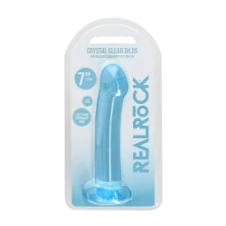 Alternative view of RealRock Crystal Clear 17 cm Model with Suction Cup - Transparent Design