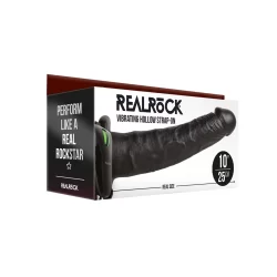 Alternative view of RealRock Vibrating Hollow Strap-On 24.5cm Adjustable System Beige