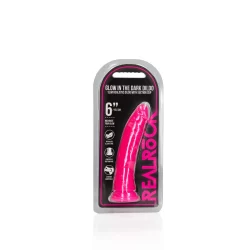 Alternative view of REALROCK Slim Glow in the Dark 15.5 cm Intimate Machine with Suction Cup