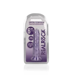 Alternative view of RealRock Crystal Clear Intimate Model 6" with Suction Base Transparent