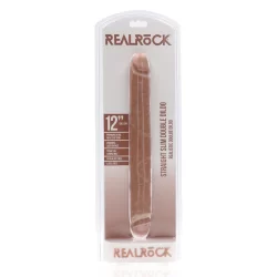 Alternative view of RealRock Slim Double Ended Intimate Model 30.5 cm - Natural Tan