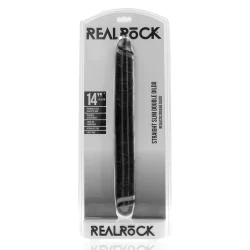 Alternative view of RealRock Slim Double Ended 14'' Intimate Machine Black Flexible 35.6cm