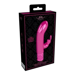 Alternative view of Dazzling F-1 Mini Rabbit Model Rechargeable Silicone Pink