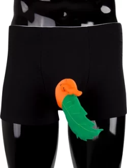 Shots Toys Funny Underwear Leaf Design One Size Cotton Green