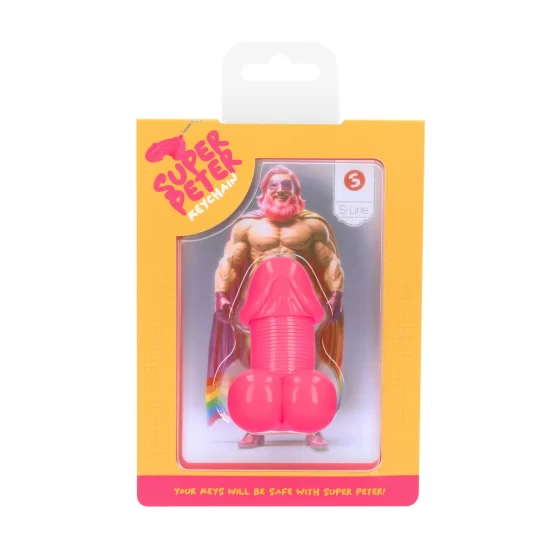Alternative view of Shots Super Peter Keychain Pink - Dancing Collectible Key Holder