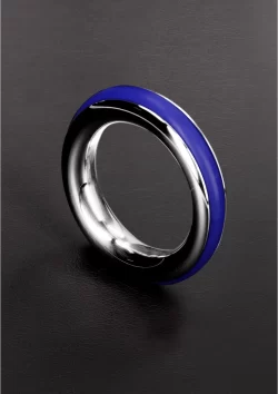 Cazzo Tensions Steel Ring 45mm with Silicone Inlay - Red Accent