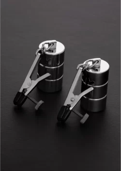 Sinner Gear Adjustable Nipple Clamps with Interchangeable Weights Set