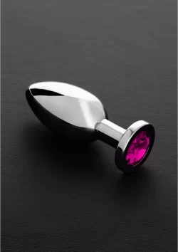 EasyToys Stainless Steel Plug Large with Decorative Gemstone Base