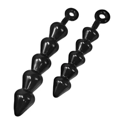 Alternative view of Master Series Anal Links Extra Large Intimate Bead Chain Black TPE