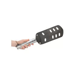Alternative view of Kiotos Leather Slotted Impact Paddle with Stainless Steel Handle 44cm