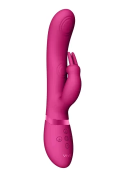 VIVE VIVE045 Dual Pulse-Wave Rabbit Intimate Massager Pink Silicone