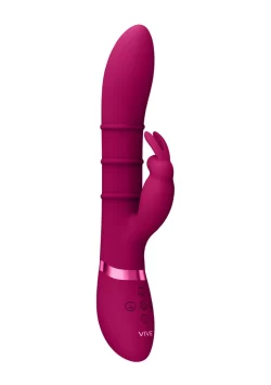 VIVE Sora Up & Down 3-Ring Intimate Device, G-Spot Rabbit, Pink