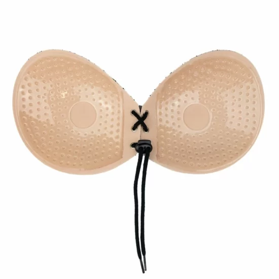Bye Bra Interlaced Embroidery Adhesive Bra Cup A - Strapless & Backless