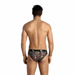 ANAIS MEN Mexico Slip S - Floral & Skull Print