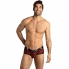 Anais Men Tribal Brief S czerwone figi z mikrofibry z motywem zwierzÄ™cym